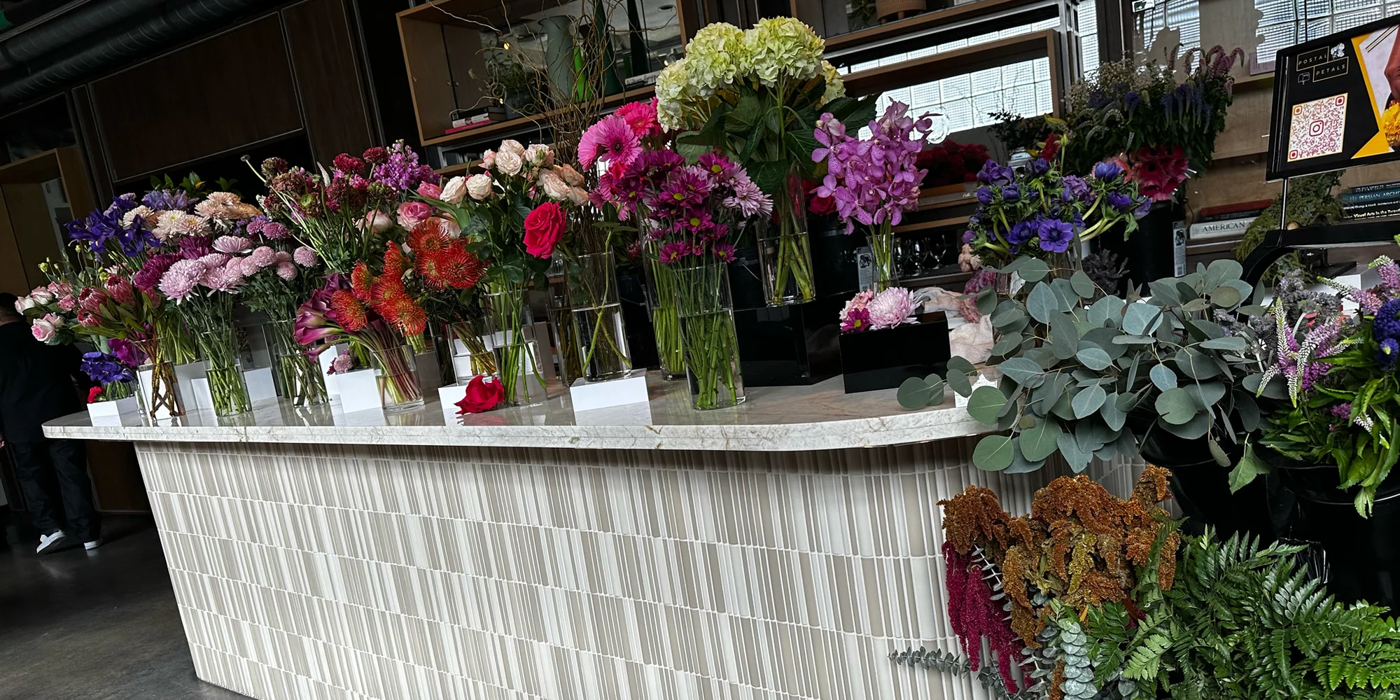Postal Petal DIY Bloom Bar display