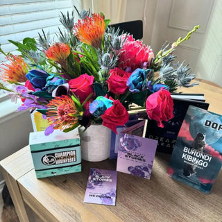 A Postal Petal corporate floral gift box.