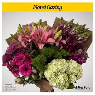 Gift the Midi Bloom Box Subscription – A Floral Experience