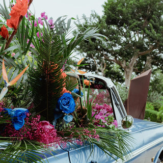Detail of a floral installation