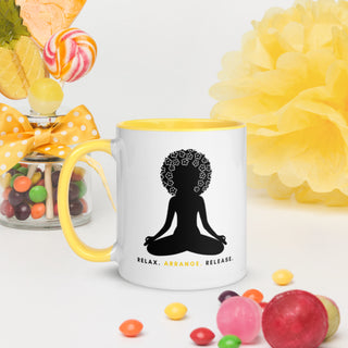 Relax, Arrange, Release mug